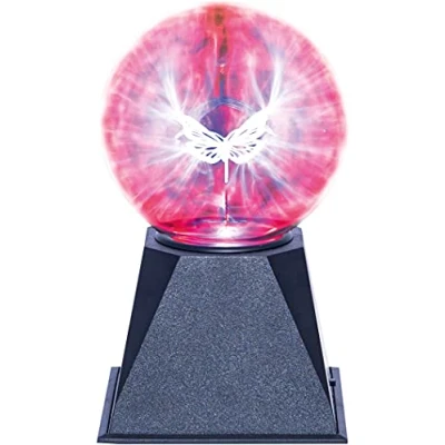Image of Contact Sensitive 5 Inch Plasma Ball with Butterfly Effect and Power Supply Unit