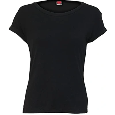 Image of Spiral Boatneck Cap Sleeve Top Black S