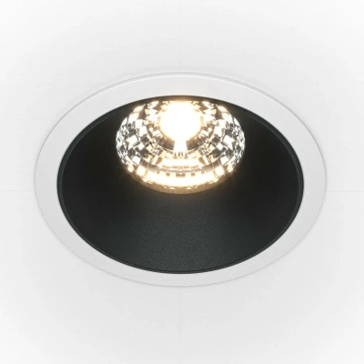 Image of Maytoni Alfa LED Round Dimmable Recessed Downlight White, Black, 1150lm, 4000K