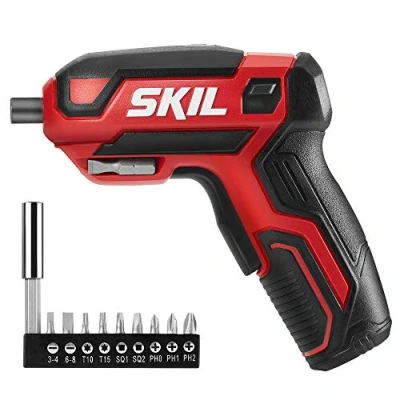 Image of Skil Rechargeable 4V Cordless Screwdriver, Includes 9pcs Bit, 1pc Bit Holder, USB Charging Cable SD561801