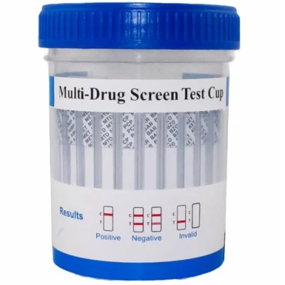 Image of 13 in 1 Drug Test Cup Rapid Urine Screening Kit for Home, Workplace &amp; Clinical Use Detects Cocaine, Morphine, Marijuana (THC), Amphetamines, Benzodiazepines More Fast Accurate Results
