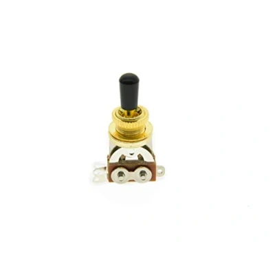 Image of KAISH Gold LP Guitar 3 Way Toggle Switch with Black Metal Tip for Epiphone Les Paul SG