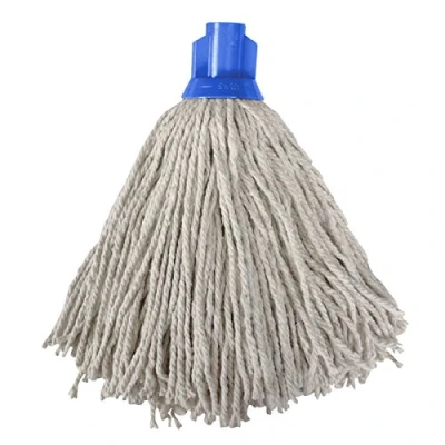 Image of drinkstuff Colour Coded Blue Socket Mop Head Quality Yarn for General Low Risk Areas