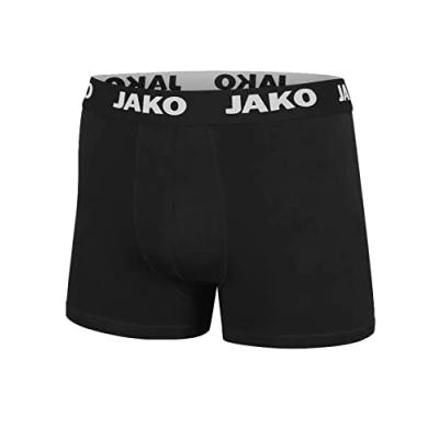 Image of JAKO Men&#039;s Basic Boxer Shorts, Pack of 2, Black, XXL