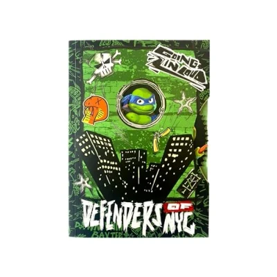 Image of Ninja Turtles TMNT A5 Notebook with Rotating Disc, 120 Lined Pages, or Journal, Official Merch