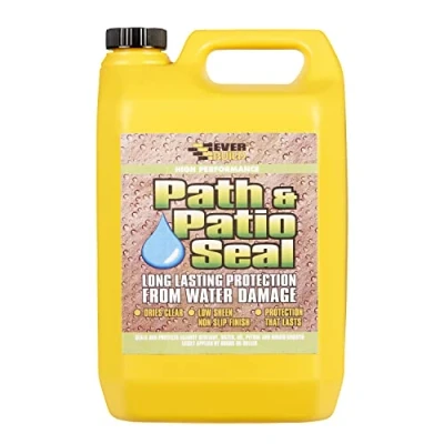Image of Everbuild 405 Path &amp; Patio Seal Long Lasting, Solvent Free Acrylic Coating for Paths, Patios, Natural Stone Block Paving 5 Litre