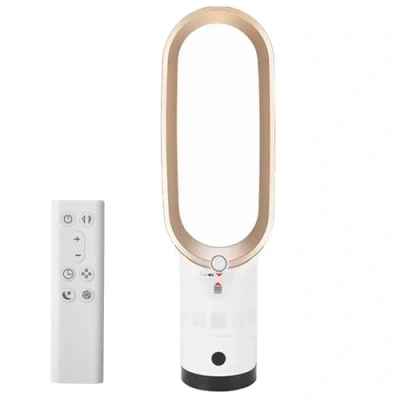 Image of Kouamor 56cm Tower Fan, 4000 5600rpm Bladeless Fans &amp; Cooling, Cooler Fans, Standing Fanss, Fansss Cooling Quiet Bedroom, with Remote Control, 8h Timer, 80 Oscillation (C golden)