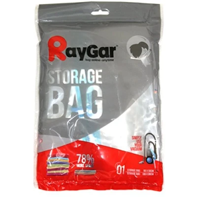 Image of RayGar 6 Pack Medium Vacuum Compressed Storage Saving Space Bag Bags 90 X 50 cm Clothing, Duvets, Bedding, Pillows, Curtains &amp; Travel New