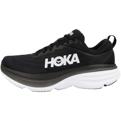 Image of HOKA Bondi 8 Neutral running shoes, Men&#039;s, Size: 7.5, Black/white Textile/synthetics