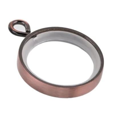 Image of Lister Cartwright 19 mm Curtain Rings Antique Copper Metal (Premium with Insert(10x Rings))