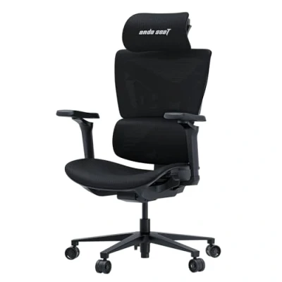 Image of Anda Seat X Air Pro Mesh Gaming Chair for Adults Ergonomic Office with 5D Armrests, 3D Headrest, Lumbar Support, Reclining High Back Comfortable Heavy Duty Desk Chairs, Space Black