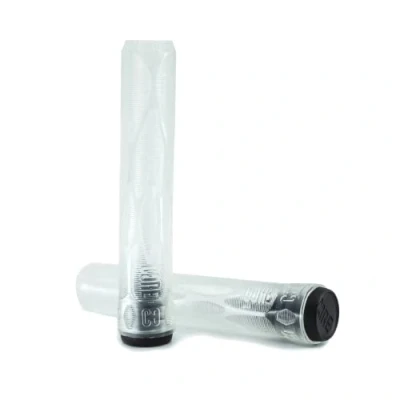 Image of CORE Pro Handlebar Grips, Soft 170mm Longneck Bike Grips fits Stunt Scooters BMX MTB (Clear)