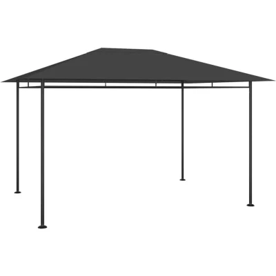 Image of vidaXL Gazebo 384x281x270 cm Anthracite 180 g/m²