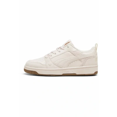 Image of PUMA Women&#039;s Rebound V6 Low Coquette Sneaker, Island Pink Alpine Snow, 3.5 UK