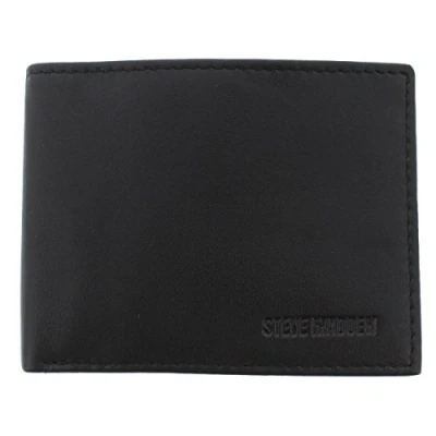Image of Steve Madden Men&#039;s Slimfold Leather RFID Wallet, Black (Glove), One Size