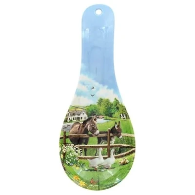 Image of The Leonardo Collection Donkey Spoon Rest for Kitchen &amp; Home Lovely Holder Accessories Designed by Macneil Studios Heat Resistant All Types of Spoons