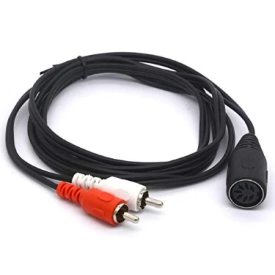 Image of OpenII MIDI Din 7 Pin Female to Dual RCA Male Professional Grade Audio Cable for Bang &amp; Olufsen, Naim, Quad.Stereo Systems (1.5 meter)