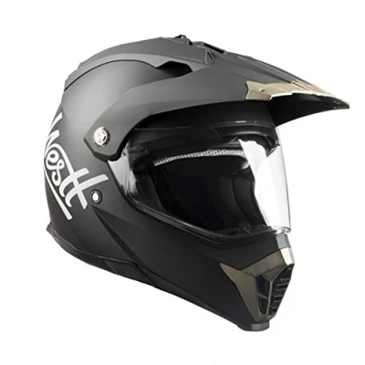 Image of Westt ATV Helmet for Adult DOT Approved Full Face Motorcycle Dirtbike Motocross Helmets with Dual Visor(S/Black Cross X)