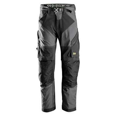 Image of Snickers FlexiWork Work Trousers+ Steel Grey/Black 54