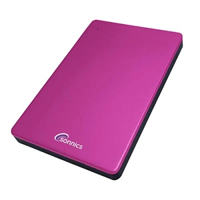 Image of Sonnics 1TB Pink External Portable Hard drive type C USB 3.1 Compatible with Windows PC, Mac, Smart tv, XBOX ONE &amp; PS4