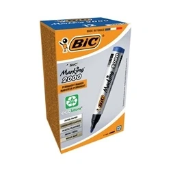 Image of Bic 2000 Permanent Marker Bullet Tip Blue (Pack of 12) 8209143