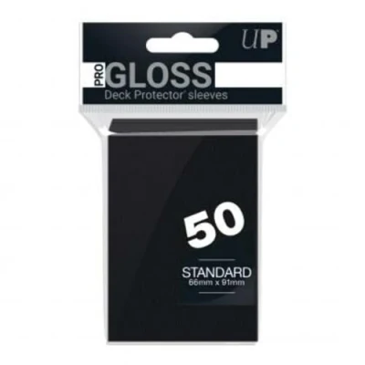 Image of Ultra Pro SLEEVES 50 D12 Card Game (Black)