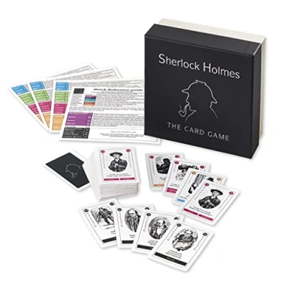 Image of Sherlock Holmes The Card Game Mysterious Detective Quick Play for Adults &amp; Kids Ages 8+, 3+ Players