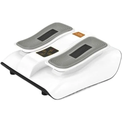 Image of The Seated Leg Exerciser with Remote, Vibrating Foot Massager Adjustable Electric for Home or Office, Promotes Exercise, Health, and Blood Circulation