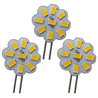 Image of PB Versand 3x G4 Mini LED 2 W 12 V AC/DC 9 x 5630 SMD Dimmable 120 Round Spotlight Energy Saving Halogen Replacement A (2 Watt 4500 K)