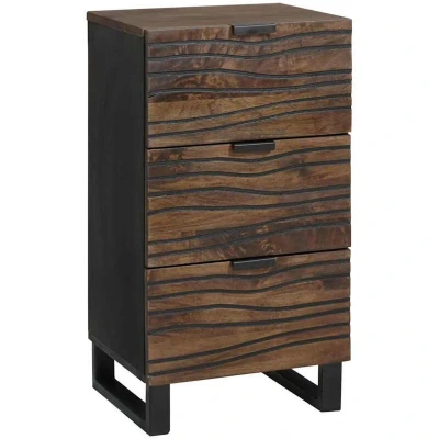 Image of Sideboard 40x33.5x75 cm Solid Mango Wood Vidaxl