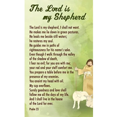 Image of The Lord is My Shepherd Prayer Card