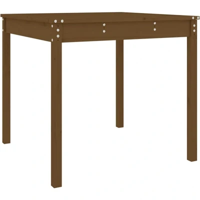 Image of vidaXL Garden Table Honey Brown 82.5x82.5x76 cm Solid Wood Pine