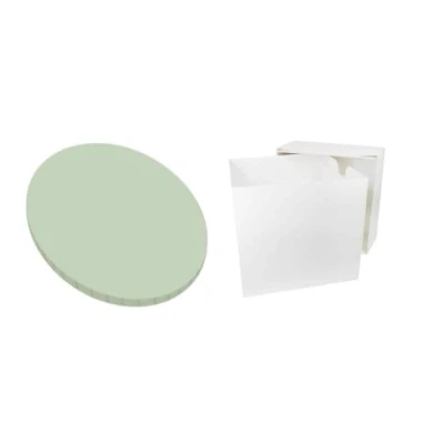 Image of Art of cake® Sage Green Masonite Cake Board (5mm) and White Tall Box (8&quot;)