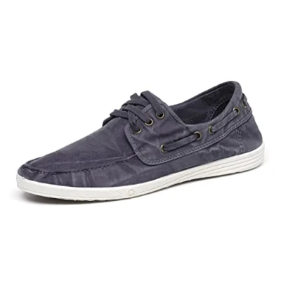Image of Natural World Eco Shoes 303E Men 100% EcoFriendly Men&#039;s Summer Footwear, navy, 10 UK
