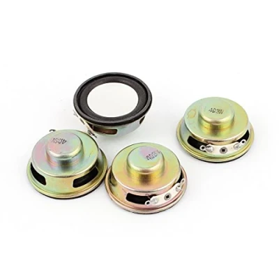 Image of sourcing map 3W 40mm Diameter 4 Ohm Internal Mini Magnet Speaker Loudspeaker 4Pcs