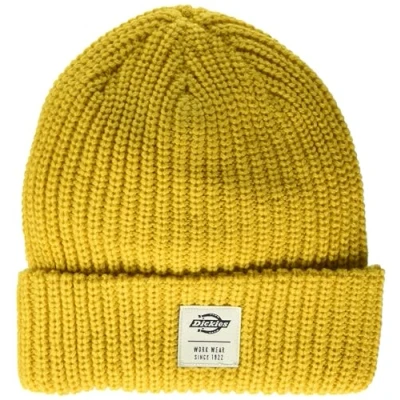 Image of Dickies Men&#039;s Cuffed Fisherman Beanie Hat, Yellow, One Size