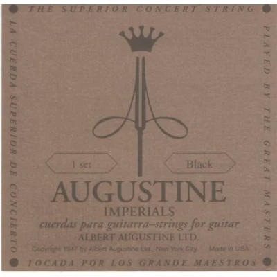 Image of Augustine Klassik Gitarrensaiten Imperials Label Satz Black High Tension/Basssaiten Light Tension, HLSETIMPBLACK