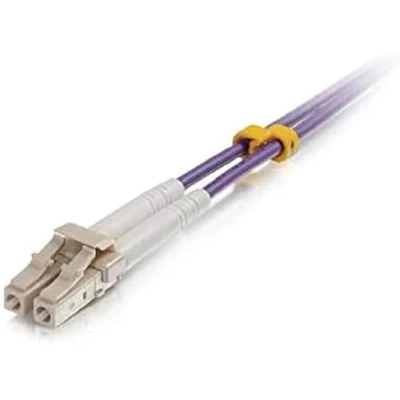 Image of C2G 2m LC/LC OM4 LSZH fibre Patch purple cable LC multi mode (M) to 2 m optic 50/125 micron