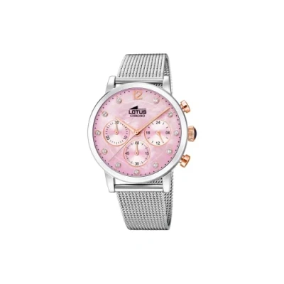Image of Lotus Womens Chronograph Quartz Watch with Stainless Steel Strap 18676/2