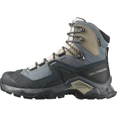 Image of SALOMON Women&#039;s Quest Element Gore Tex Trekking &amp; Wanderschuhe, Ebony/Rainy Day/Stormy Weather, 3.5 UK