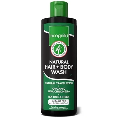 Image of Incognito Java Citronella Hair Body Wash 200ml Insect and Mosquito Repellent Nourishes Promotes Healthy Strong Skin Reduces Dandruff Head Lice Suitable For Both Men Women