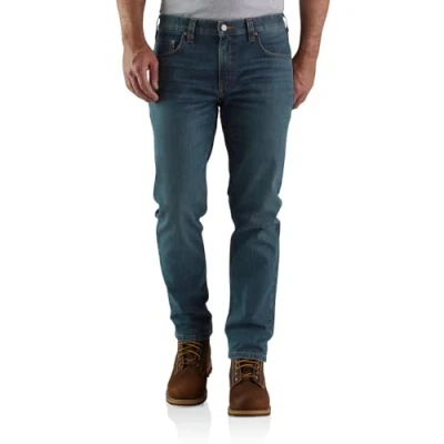 Image of Carhartt Men&#039;s Rugged Flex™ Relaxed Fit Low Rise 5 Pocket Tapered Jean, Canyon, W32/L32