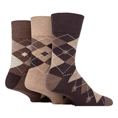 Image of 3 Pairs Gentle Grip Socks Size UK 6 11 (3 X RJ606)