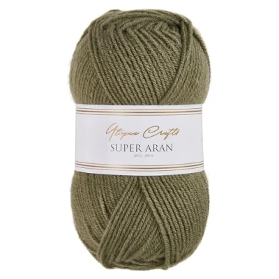 Image of Utopia Crafts Super Aran Knitting and Crochet Yarn 100g (Sage)