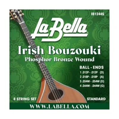 Image of La Bella IB1244S Irish Bouzouki Std