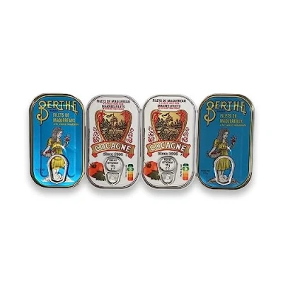 Image of Portuguese Mackerel Fillets Set 2 Types 4 x 120 g Berthe Cocagne Portugal