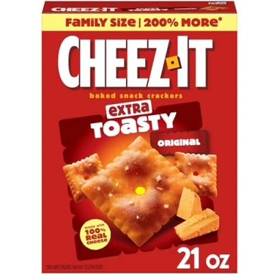 Image of Cheez it Extra Toasty Baked Snack Cracker 595g Family Size
