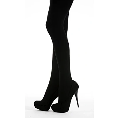 Image of A1A AVENUE Ladies Women&#039;s Winter Warming Fleece Lined Thick Thermal Full Foot Tights S XL (Medium)