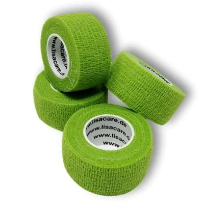 Image of Lisa Care Finger Dirt Grease and Repellent Elastic Waterproof Plaster Selection of Colours 4 Rolls 2.5 cm x 4.5 m