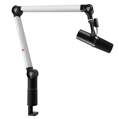 Image of Professional Boom Arm Stand,THRONMAX Flex S5 Mic Stand for Game streaming, Podcasting and Broadcasting/Sturdy Stainless Steel with 3/8&quot; to 5/8&quot; Adapter/Hidden Cable Management